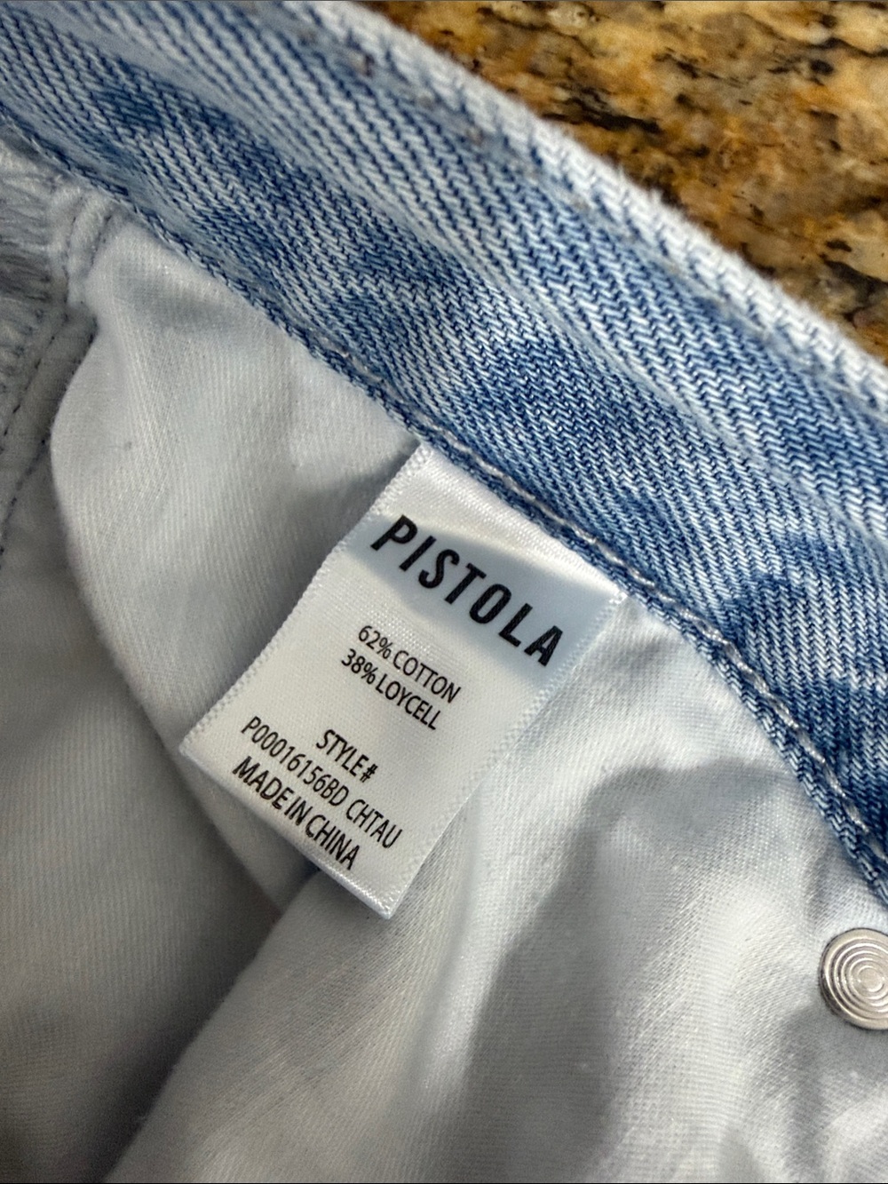 Pistola Wide Leg Jeans Size 27 Light Wash High Rise Lyocell Cotton Denim Pants - Picture 6 of 10